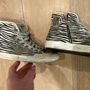 Golden Goose Zebra high top sneakers size 40